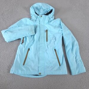 Rossignol Jacket Womens Medium Blue Montana Syst JKT W Hooded Waterproof Ski